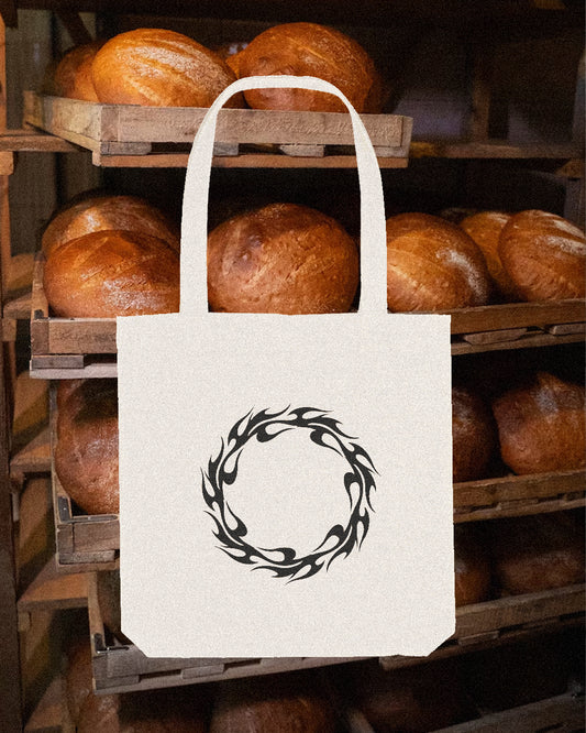 FIRE TOTE BAG // RAW