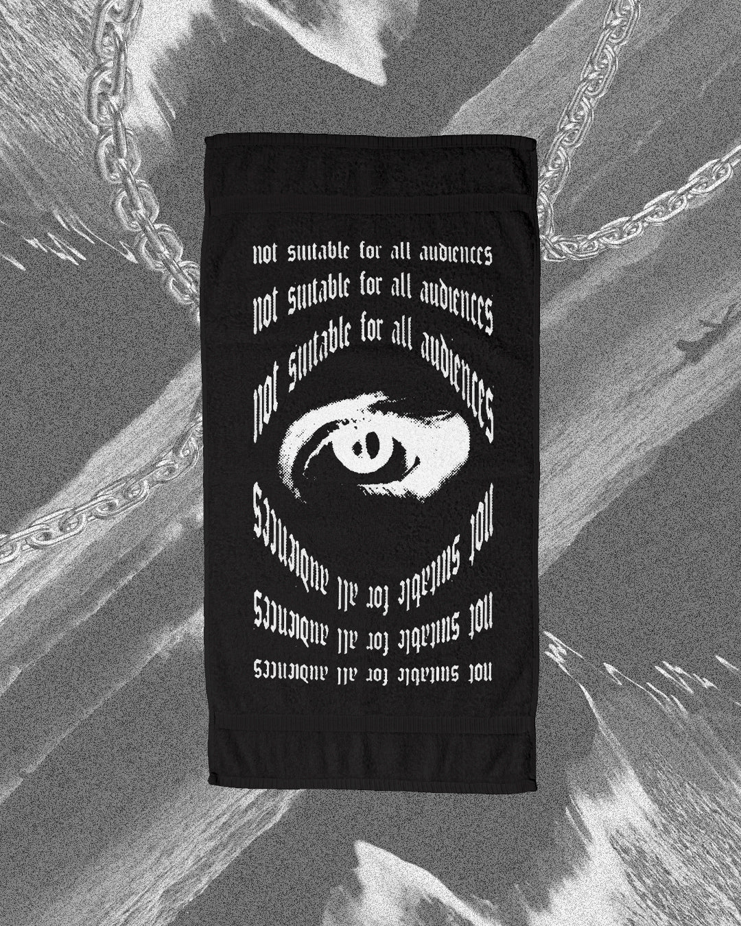 YOUR EYES TOWEL // BLACK